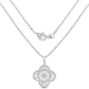 0.57 Carat Genuine White Diamond .925 Sterling Silver Pendant-2