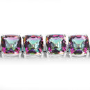48.93 Carat Genuine Rainbow Quartz .925 Sterling Silver Bracelet-3