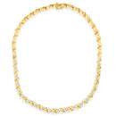 10K Yellow Gold 1 cttw Diamond Riviera Statement Pendant Necklace (J-K, I2-I3)-1