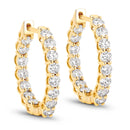 2.04 Carat Genuine Lab Grown Diamond 14K Yellow Gold Earrings-1