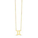 14K Yellow Gold Gemini Necklace-1
