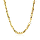 3.15mm 14k Yellow Gold Diamond Cut Round Franco Chain-3