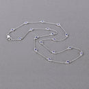 1.80 Carat Genuine Tanzanite .925 Sterling Silver Necklace-3