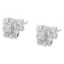 .925 Sterling Silver 1/2 Cttw Round-Cut Diamond Stud Earrings (I-J Color, I1-I2 Clarity)-4