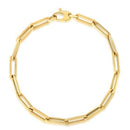10K Yellow Gold Lite Paperclip Bracelet  (4.20 mm)-2