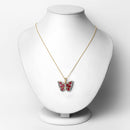 2.07 Carat Genuine Ruby and White Zircon .925 Sterling Silver Pendant-2