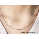 14k White Gold Round Cable Link Chain 1.9mm-3