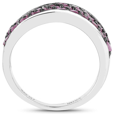 2.33 Carat Genuine Ruby .925 Sterling Silver Ring - 0