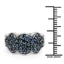 2.35 Carat Genuine Blue Sapphire .925 Sterling Silver Ring-3