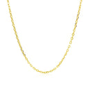 14k Yellow Gold Diamond Cut Cable Link Chain (1.50 mm)-2