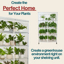 Storage Shelving Unit Cover, fits racks 48"W x 24"D x 72"H All Clear See Through PVC-2