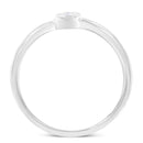 .925 Sterling Silver Miracle Set Diamond Accent Promise Ring (J-K Color, I1-I2 Clarity) - Size 6-6