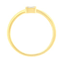 14K Yellow Gold Plated .925 Sterling Silver 1/20 cttw Miracle Set Diamond Promise Ring (J-K Color, I1-I2 Clarity) - Size 6-9