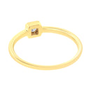14K Yellow Gold Plated .925 Sterling Silver 1/20 cttw Miracle Set Diamond Promise Ring (J-K Color, I1-I2 Clarity) - Size 6-10