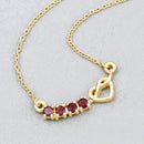 0.32 Carat Genuine Garnet .925 Sterling Silver Necklace-3