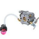 Hipa PR4218 Carburetor Fit for Poulan Husqvarna PL3816 PD4218 PL3314 PR4016 PD4016 Chainsaw Replace 596786602 with Air Purge Primer Bulb-3