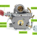 Carburetor For Poulan Pro PP338PT PP033 PP133 PP333 BC233 BC433 Craftsman 358791170 358791140 358795920 Trimmer # 545008042 545189502-6