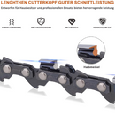 3 x 35 cm Sägekette 3/8"LP 52 Antriebsglieder 1,1 mm Rückschlagsarme Kette kompatibel mit Makita DUC353, Einhell GP-LC 36/35 Li, Bosch AKE 35-19 S/AKE 35 S, Dolmar, Oregon, Husqvarna und mehr-3