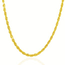 5.0mm 10k Yellow Gold Solid Diamond Cut Rope Chain-2