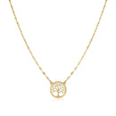 14K Yellow Gold Tree of Life Necklace-5
