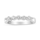 14K White Gold 1/2 Cttw Round-Cut 5-Stone Diamond Ring (H-I Color, SI1-SI2 Clarity) Size 7-1