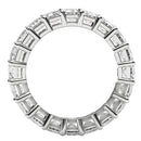 Emerald Cut Lab Grown Diamond Eternity Ring in 14k White Gold (7 cttw FG/VS2)-3