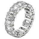 Emerald Cut Lab Grown Diamond Eternity Ring in 14k White Gold (8 cttw FG/VS2)-4