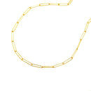14k Yellow Gold Wire Paperclip Chain (2.7mm)-4