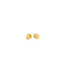 14k Yellow Gold Ball Style Stud Earrings (4.0 mm)-2