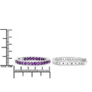 1.44 Carat Genuine Amethyst .925 Sterling Silver Earrings-3