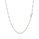 14k White Gold Singapore Chain 1.5mm-3