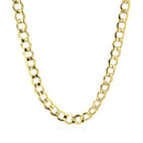 5.3mm 14k Yellow Gold Curb Chain-2