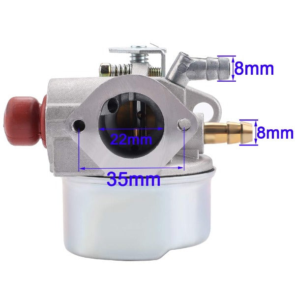 Hipa Carburetor Kit for Tecumseh OH195EA OHH45 OHH60 OHH55 OHH50 5.5 6.0 6.5 HP Engine Lawn Mower #640004 640014 640025 640025C + 36634 Air Filter