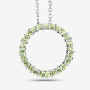 0.84 Carat Genuine Peridot .925 Sterling Silver Pendant-4