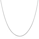 14k White Gold Thin Motif Round Omega Necklace-2