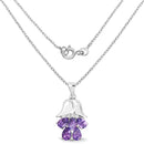 1.85 Carat Genuine Amethyst .925 Sterling Silver Pendant-2