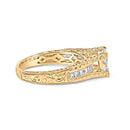 14K Yellow Gold 1.0 Cttw Princess Composite Diamond Engagement Ring (G-H Color, VS1-VS2 Clarity) - Size 7-9