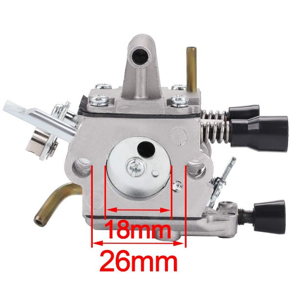 Hipa FS120 Carburetor Kit with Ignition Coil for Stihl FS120R FS250R FS250 FS200 FS200R FS300 FS350 String Trimmer Parts # 4134-120-0651 C1Q-S51C
