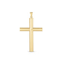 14k Yellow Gold High Polish Classic Cross Pendant-1