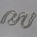 3.0mm 14k White Gold Solid Figaro Chain-5