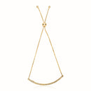 14k Yellow Gold Chain Bar Lariat Style Bracelet-1