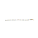 14K Two-Tone Gold 1.00 Cttw Princess-Cut Diamond Chain Link 7" Bracelet (H-I Color, SI1-SI2 Clarity)-3