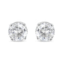 14K White Gold 1.0 Cttw 4-Prong Set Brilliant Round-Cut Solitaire Lab Grown Diamond Push Back Stud Earrings (E-F Color, VVS2-VS1 Clarity)-1