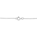 .925 Sterling Silver Prong-Set Diamond Accent Satin Finished Double Circle 18" Pendant Necklace (I-J Color, I1-I2 Clarity)-4