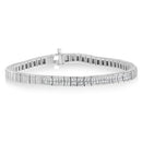 14K White Gold Princess Cut Diamond Bracelet (1.00 cttw, H-I Color, SI1-SI2 Clarity)-3