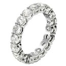 Round Cut Lab Grown Diamond Eternity Ring in 14k White Gold (2 cttw FG/VS2)-4
