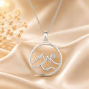 925 Sterling Silver Necklace with Pavé Setting CZ 21*16mm Pendant-1