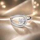 925 Sterling Silver 0.50 Carat Moissanite Ring Size 6 for Women-2