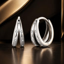 925 Sterling Silver Pavé Setting CZ Earrings for Women-1