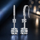 925 Sterling Silver Moissanite 1.00 Carat Earrings for Women-1